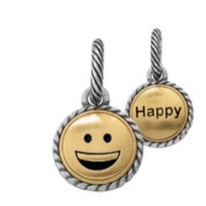 😀 BRIGHTON Text Me Happy Emoji Charm NWOT